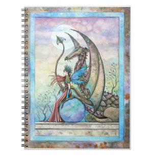 Cuaderno Portátil de arte de fantasía de hadas y dragones