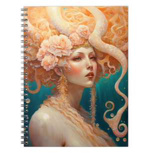Cuaderno Portátil de arte de Fantasía de Sirena Octopus