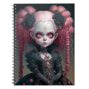 Cuaderno Portátil de arte de fantasía gótica Princesa de gó