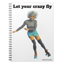 Cuaderno Portátil de arte de la mujer extranjera Roller Ska