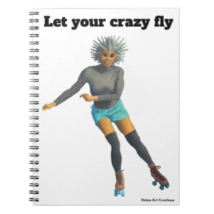 Cuaderno Portátil de arte de la mujer extranjera Roller Ska