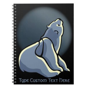 Cuaderno Portátil de arte de oso polar personalizado