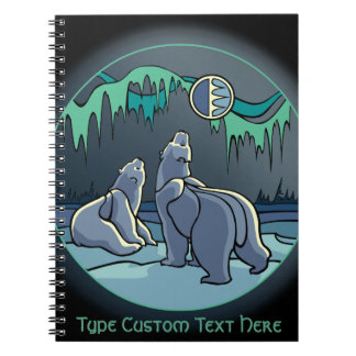 Cuaderno Portátil de arte de oso polar personalizado