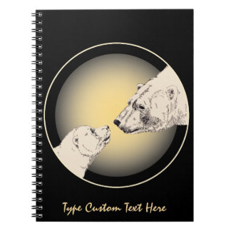 Cuaderno Portátil de arte de oso polar personalizado