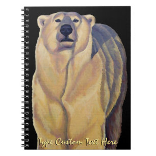 Cuaderno Portátil de arte de oso polar personalizado