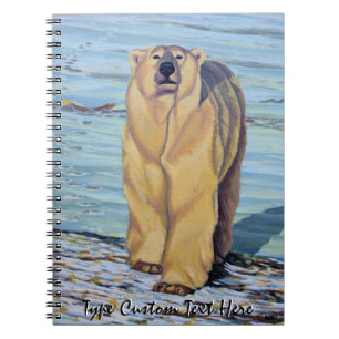 Cuaderno Portátil de arte de oso polar personalizado