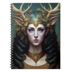 Cuaderno Portátil de arte Deer Lady Fantasy