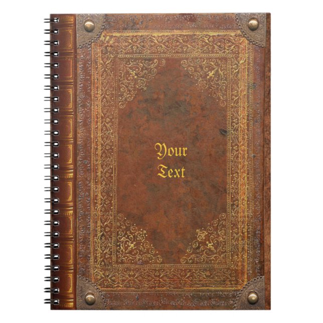 Cuaderno Portátil de aspecto de libro antiguo (Frente)