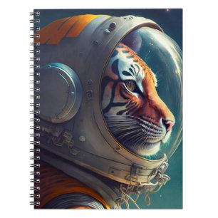 Cuaderno Portátil de astronauta de tigres adorable