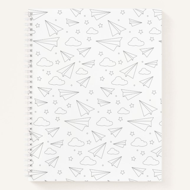 Cuaderno Portátil de avión de papel (Anverso)