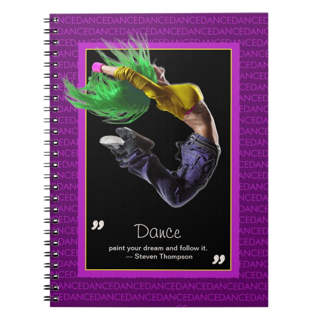 Cuaderno Portátil de baile Hip Hop (Frente)