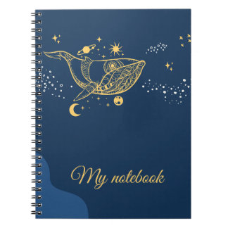 Cuaderno Portátil de ballenas de mar profundo - Diario de p