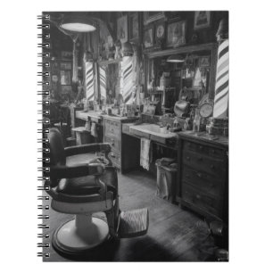 Cuaderno Portátil de Barbershop Vintage clásico