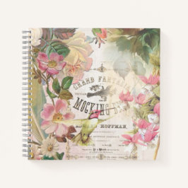 Cuaderno Portátil de Bird de Mocking Floral Vintage persona