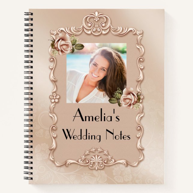 Cuaderno Portátil de Boda fotográfico personalizado (Anverso)