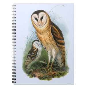 Cuaderno Portátil de búho de hierba (80 páginas B&W)
