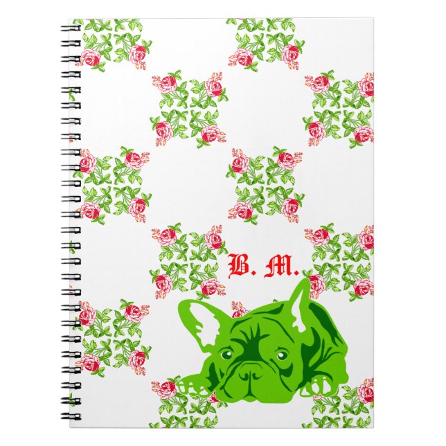 Cuaderno Portátil de Bulldog francés (Frente)