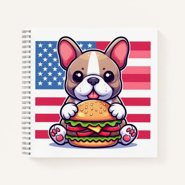 Cuaderno Portátil de Bulldog francés (Anverso)