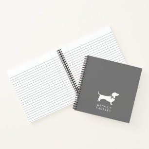 Cuaderno Portátil de cachorro de perro Dachshund Wiener