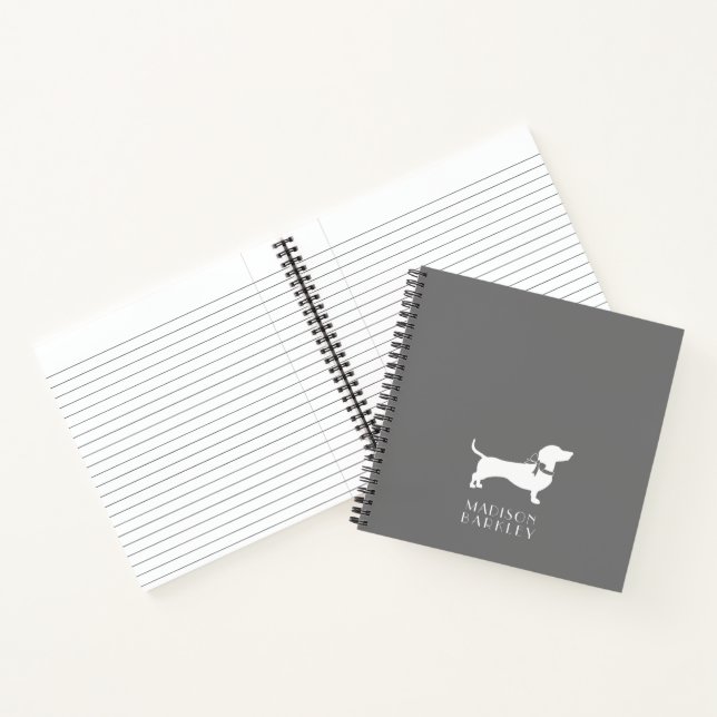 Cuaderno Portátil de cachorro de perro Dachshund Wiener (Interior)