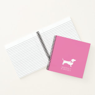 Cuaderno Portátil de cachorro de perro Dachshund Wiener