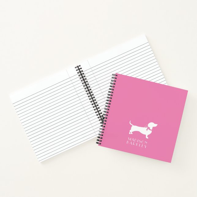 Cuaderno Portátil de cachorro de perro Dachshund Wiener (Interior)