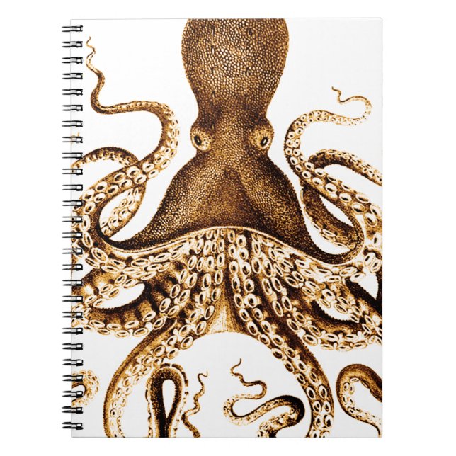 Cuaderno Portátil de calamar de mar gigante (Frente)