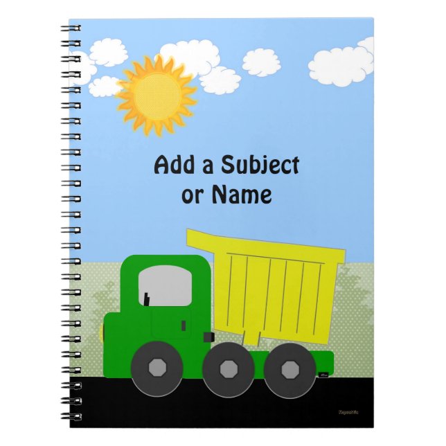 Cuaderno Portátil de camión volcado (Frente)