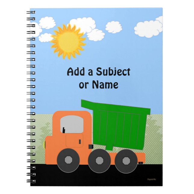 Cuaderno Portátil de camión volcado (Frente)