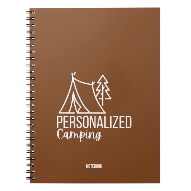 Cuaderno Portátil de camping personalizado (Frente)