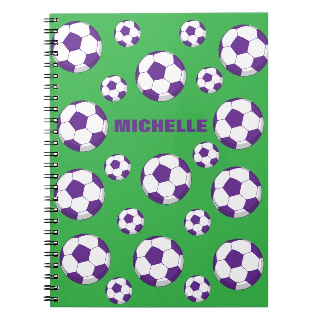 Cuaderno Portátil de campo de fútbol personalizado (Frente)