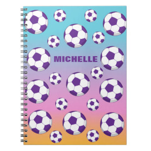 Cuaderno Portátil de campo de fútbol personalizado