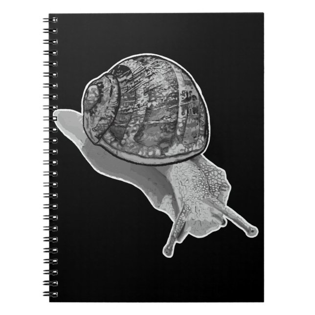 Cuaderno Portátil de caracol pintado (Frente)
