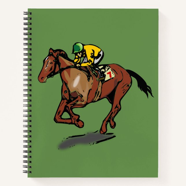 Cuaderno Portátil de Carreras de caballo (Anverso)