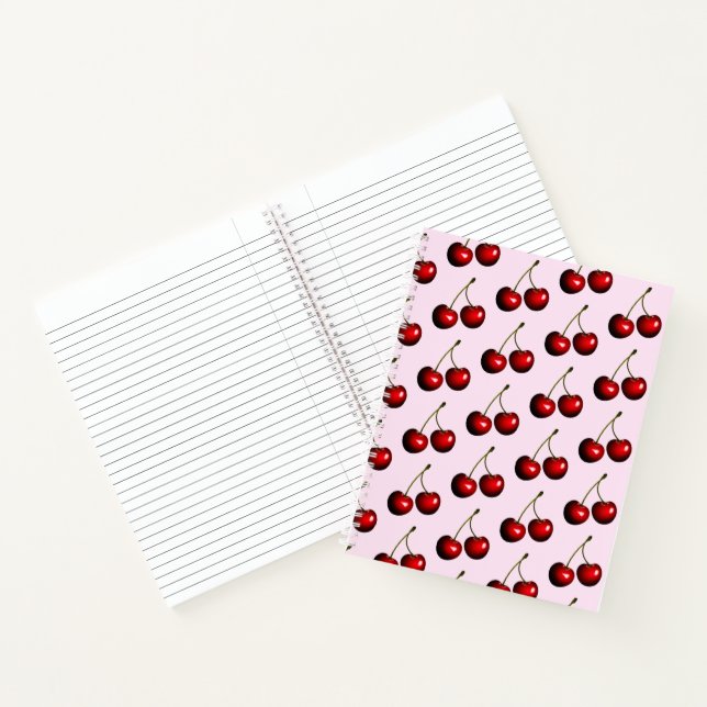 Cuaderno Portátil de cerezo - Colores Personalizados (Interior)