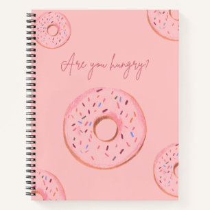 Cuaderno Portátil De Cita Donut - "¿Tienes hambre?" 🍩 💞