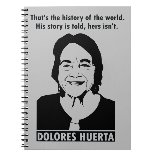 Cuaderno Portátil de citas Dolores Huerta (Frente)