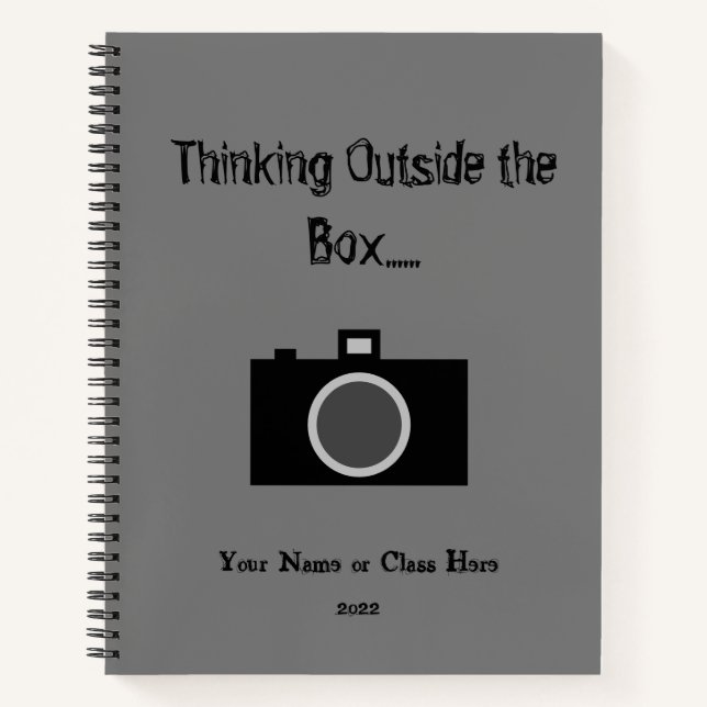 Cuaderno Portátil de clase espiral para fotógrafos (Anverso)