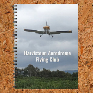 Cuaderno Portátil de Club Volador con Avión Ligero.