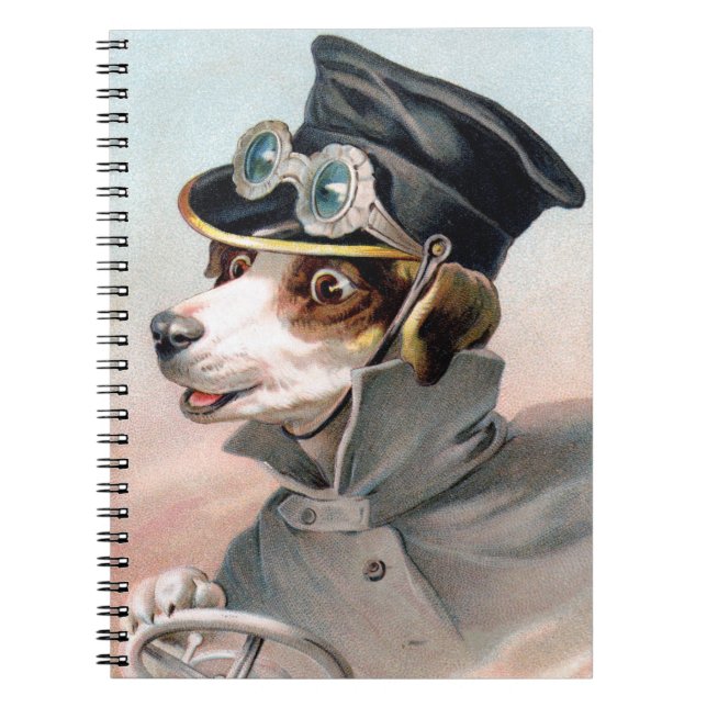 Cuaderno Portátil de coche de conducción para perros de Vic (Frente)