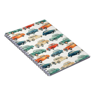 Cuaderno Portátil de coches clásicos personalizado