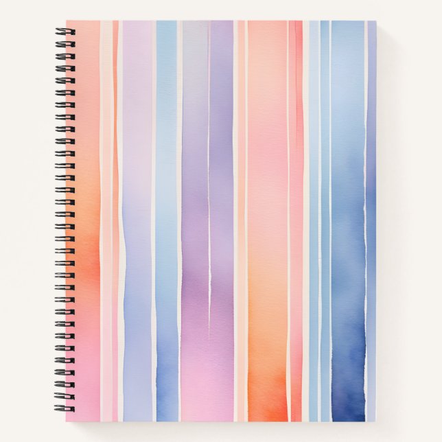 Cuaderno portátil de color de agua colorido (Anverso)