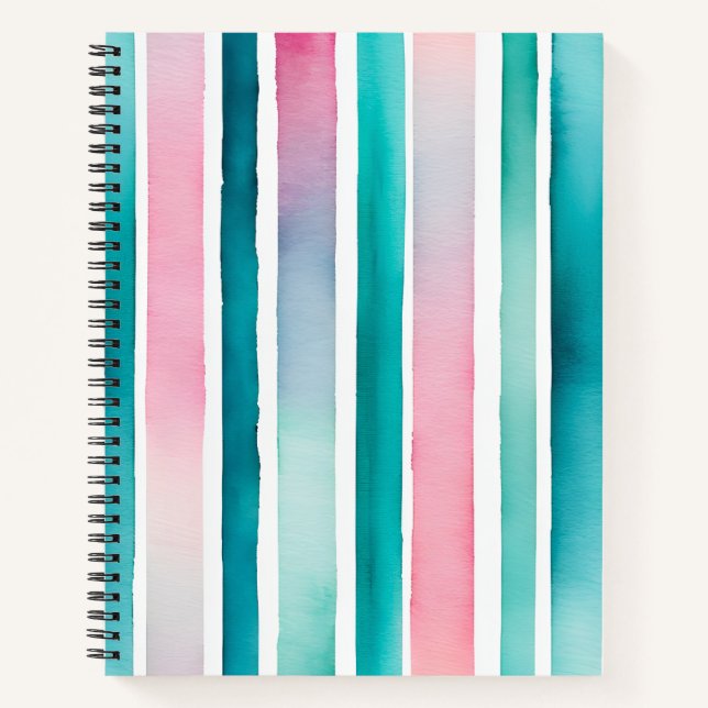 Cuaderno portátil de color de agua colorido (Anverso)