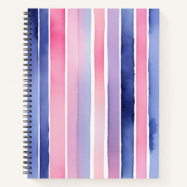 Cuaderno portátil de color de agua colorido