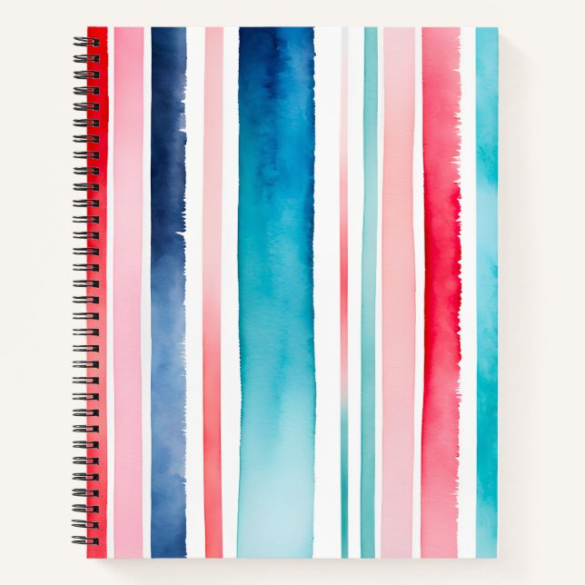 Cuaderno portátil de color de agua colorido (Anverso)