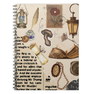 Cuaderno Portátil de color estético vintage - Libro antiguo
