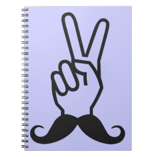Cuaderno Portátil de color personalizado de bigote ganador