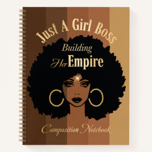 Cuaderno Portátil de composición de Chica negro