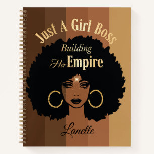 Cuaderno Portátil de composición de Chica negro