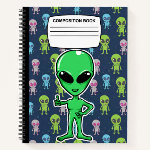 Cuaderno Portátil de composición espiral de Alien